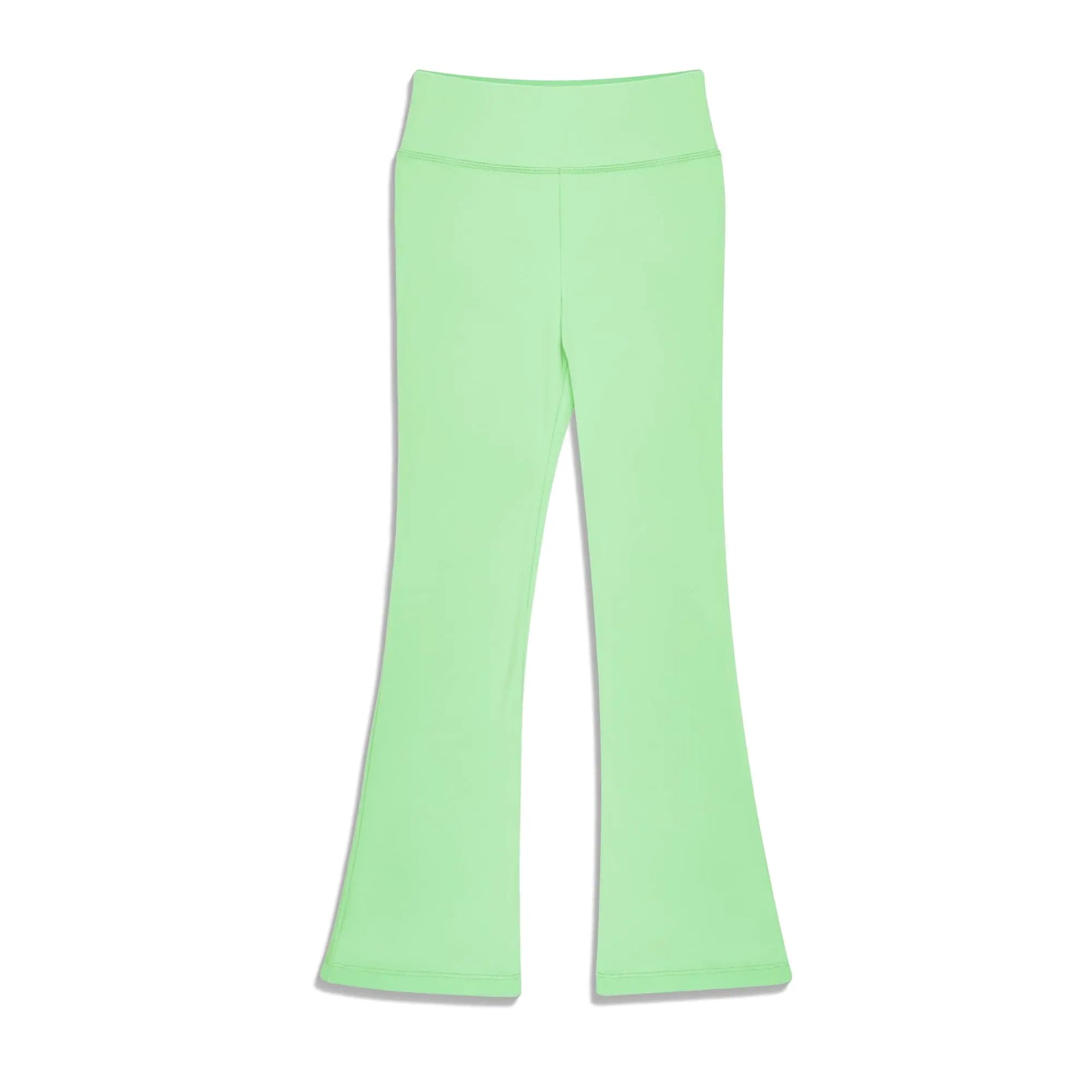 BIG ELEPHANT Girls Flare Leggings Kids Bell Bottoms High Waisted Bootcut Yoga Dance Flared Pants Light Green - # GIAA21410014