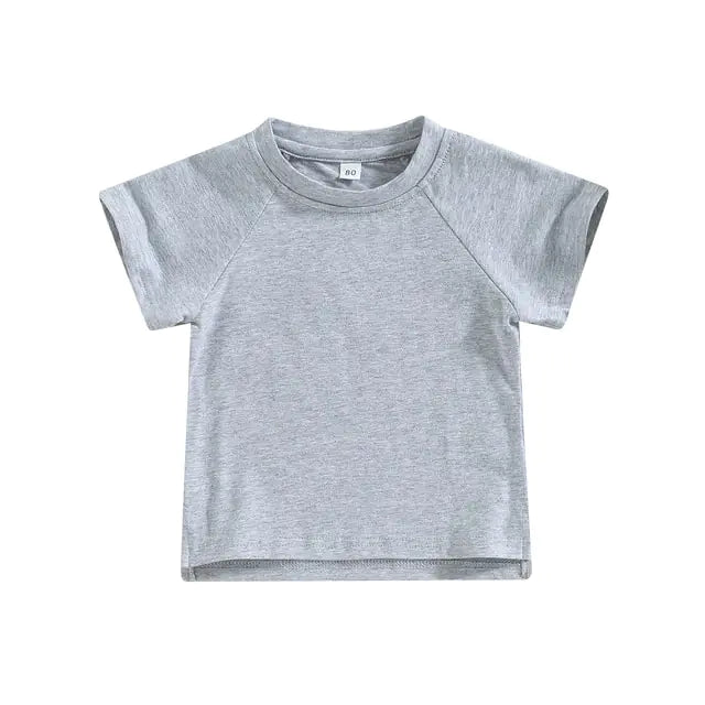 Toddler Kids Baby Girls Boys Summer Casual Tops - # BOAA11510016